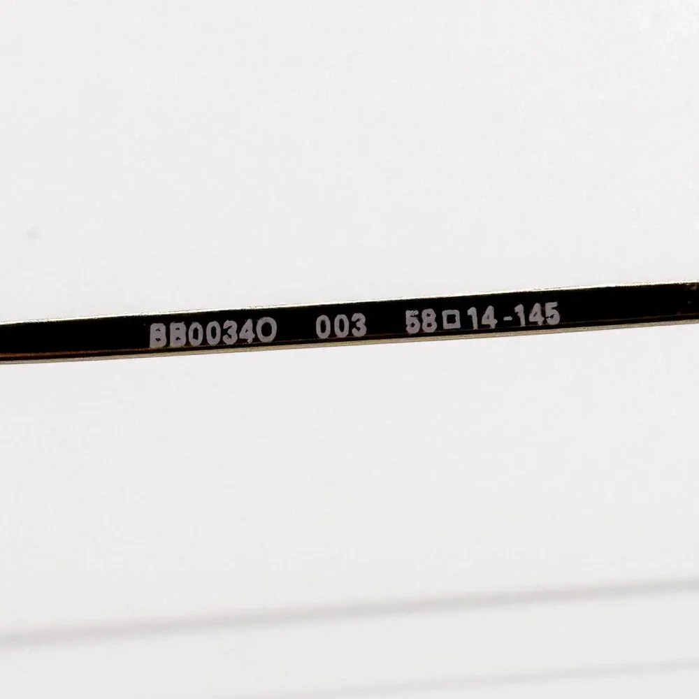 NEW BALENCIAGA EYEGLASSES BB0034O 003 CAT EYE GOLD WOMEN EYEWEAR BALENCIAGA